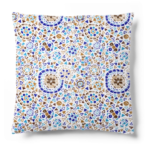 🇹🇷トルコのモザイクランプ（ターコイズ） Cushion