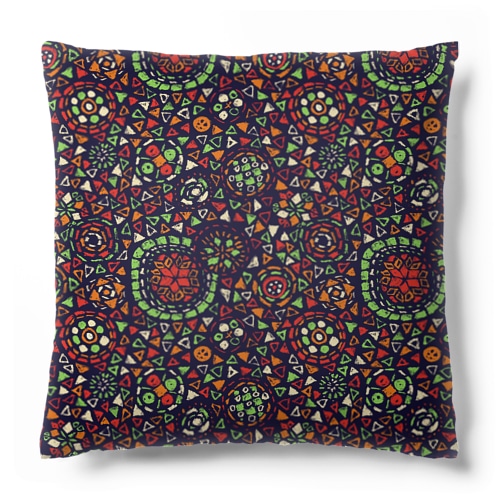 🇹🇷トルコのモザイクランプ（ブラック） Cushion