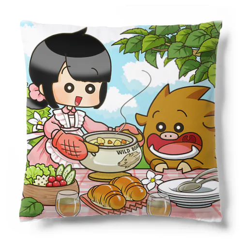 ふゆゆんとぼさいのの食卓 Cushion