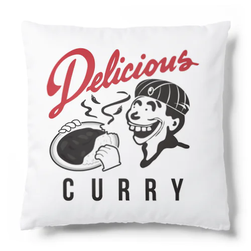 Delicious Curry logo クッション