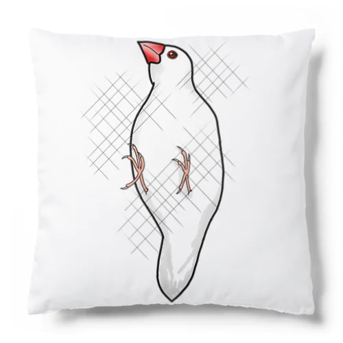 しがみつく文鳥 Cushion