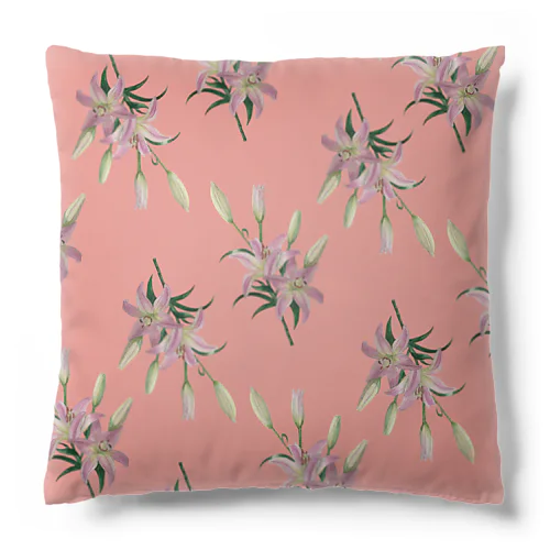 Thunberg Lily （スカシユリ） ピンク Cushion