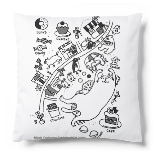 sweets town Cushion