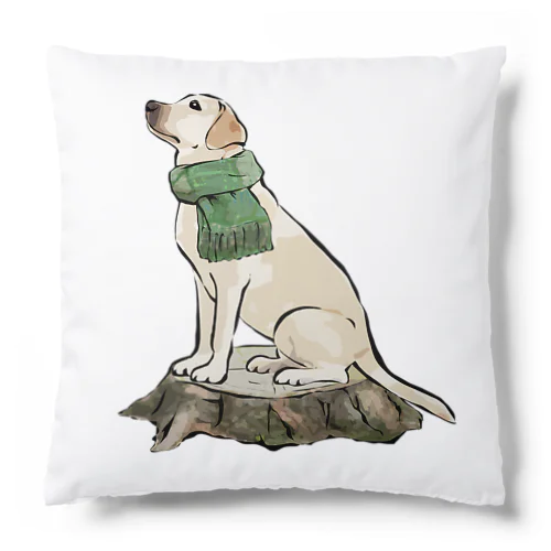 マフラー犬　ラブラドルレトリバー Cushion