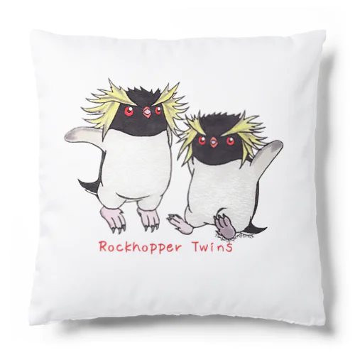 ふたごのイワトビペンギン(キタ) Cushion