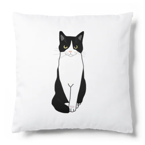 お利口さんのハチワレちゃん Cushion