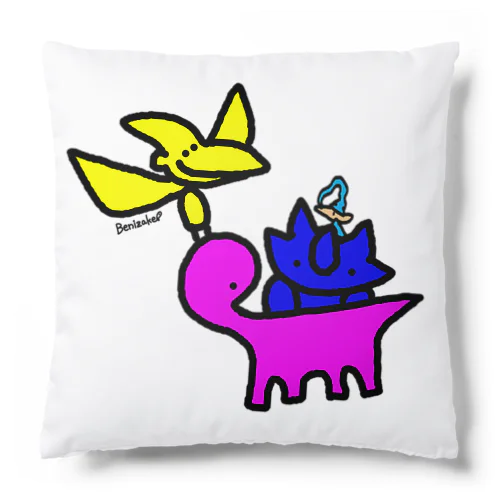 Dinosaur and Dwarf. Cushion