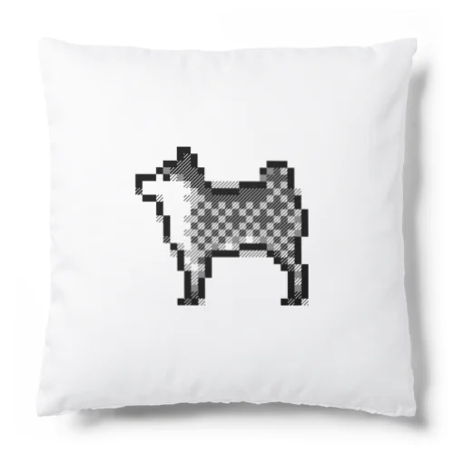 ピクセル柴犬(黒) Cushion