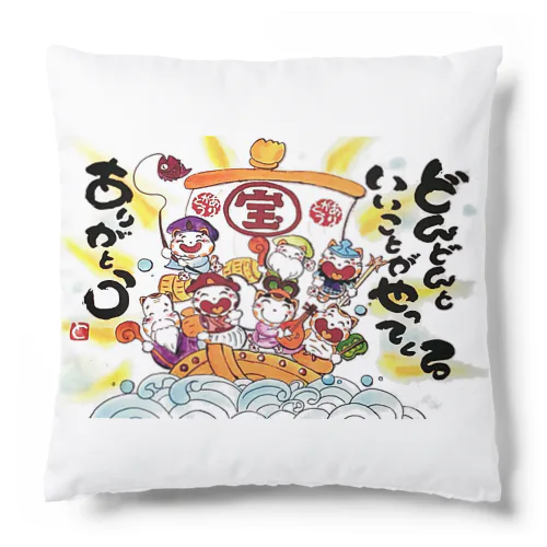 ニャンキュー七福神 Cushion