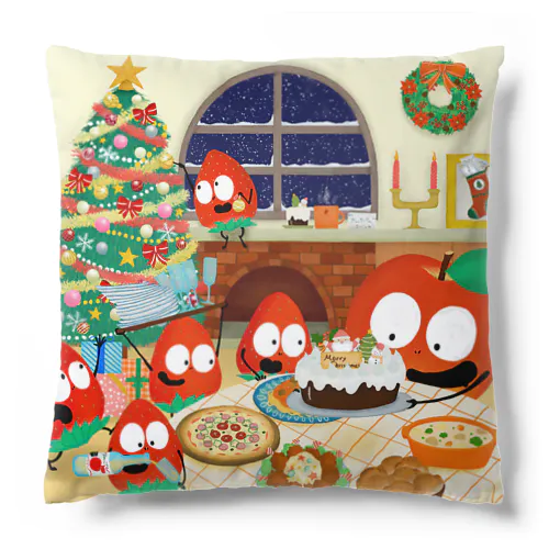 12月のりんごくん Cushion