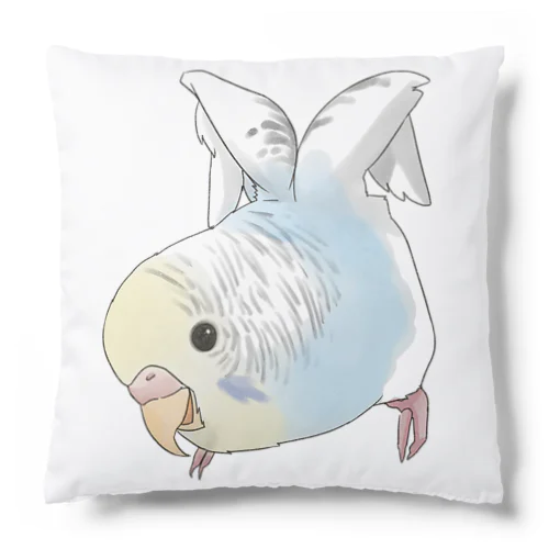 ご機嫌羽セキセイインコちゃん【まめるりはことり】 Cushion