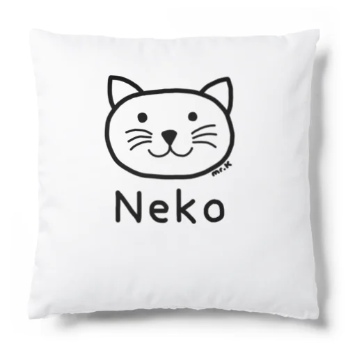 Neko (ネコ) 黒デザイン クッション