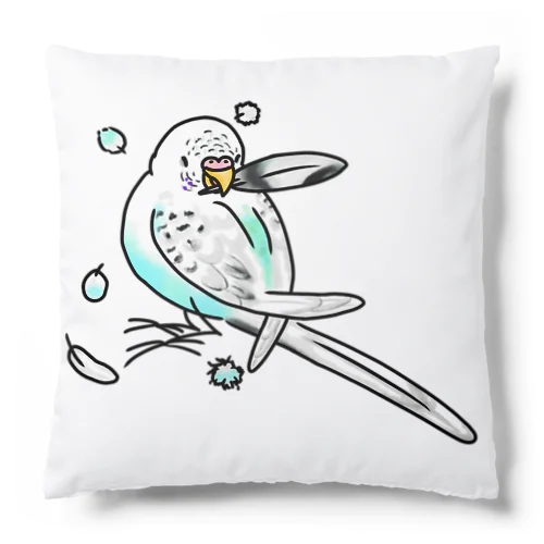 換羽なセキセイインコさん Cushion