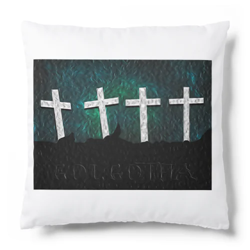 GOLGOTHA OIL PAINTING Cushion