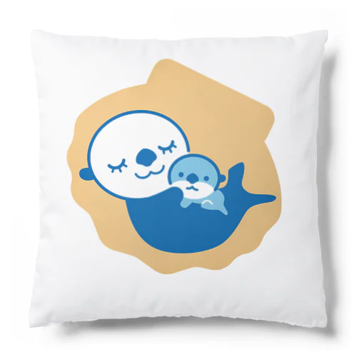 ラッコの親子 Cushion