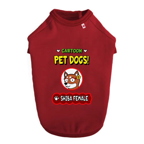 【214F】C･PETDOGS『Shiba Female』ドッグＴシャツ Dog T-shirt