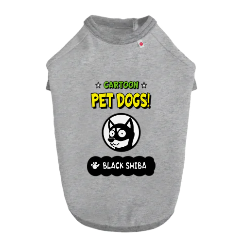 【114M】C･PETDOGS『Black Shiba』ドッグＴシャツ Dog T-shirt