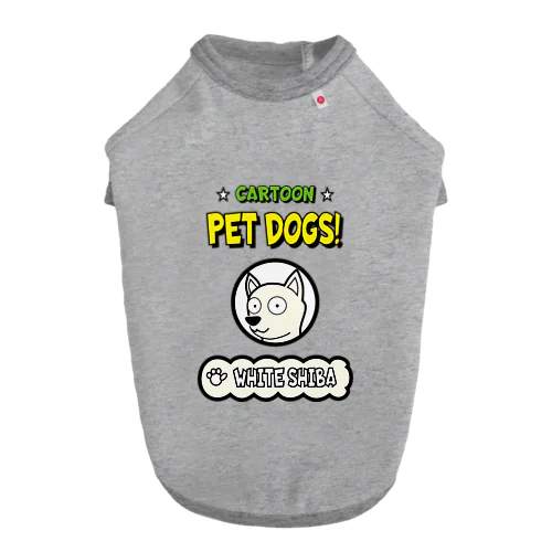 【1114M】C･PETDOGS『White Shiba』ドッグＴシャツ Dog T-shirt