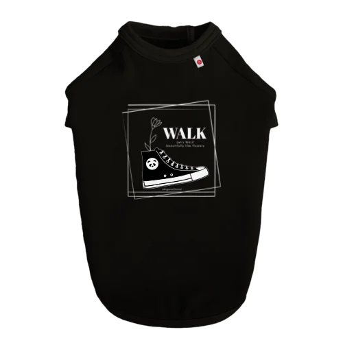 【2023'小さな勇者誕生記念】Let's WALK シリーズ(クロ) Dog T-shirt