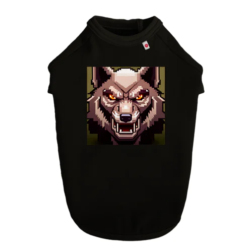 【ドット絵】熊ではない、狼だ。 ドッグTシャツ