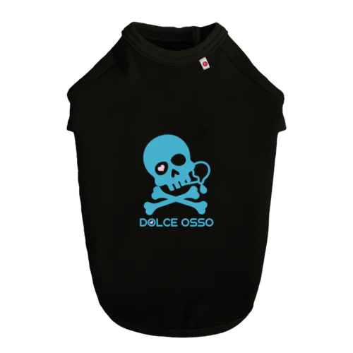 DOLCE OSSO ”ドルチェ オッソ”　ブルーグリーン Dog T-shirt