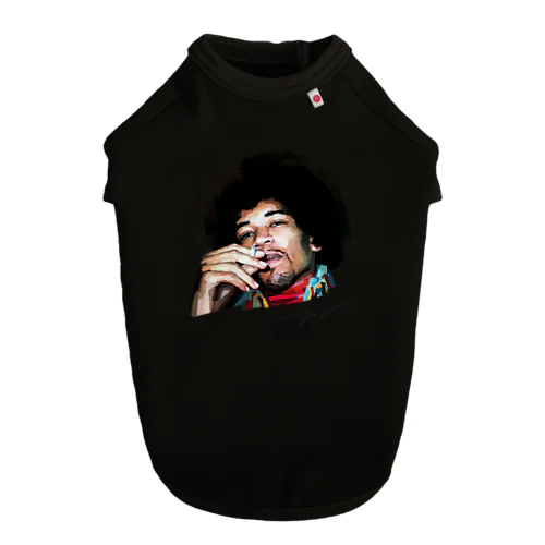 ジミヘン ジミヘンドリックス Jimi Hendrix イラスト 絵 ロック ギター ギターリスト ブルース ドッグTシャツ