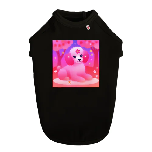 お花見犬 ドッグTシャツ