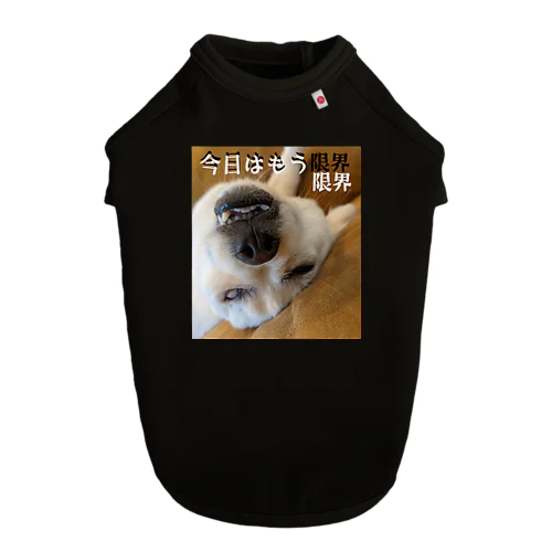 今日はもう限界 Dog T-shirt