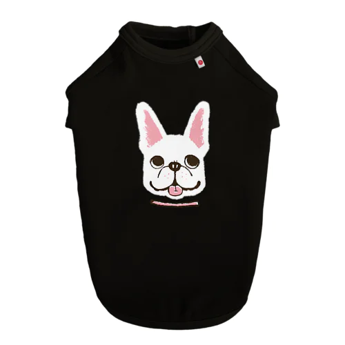 フレンチブルドックくん　ホワイト Dog T-shirt