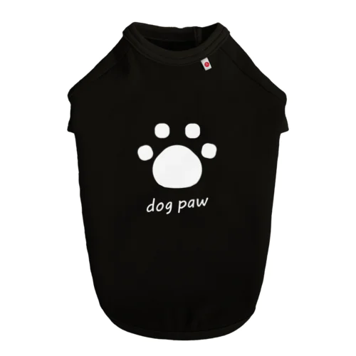 dog paw_white ドッグTシャツ