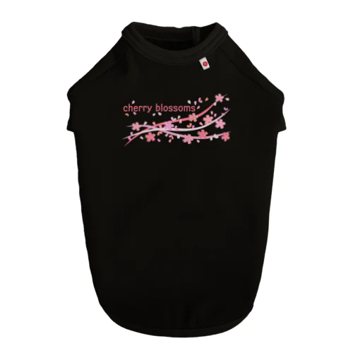 cherry blossoms ドッグTシャツ