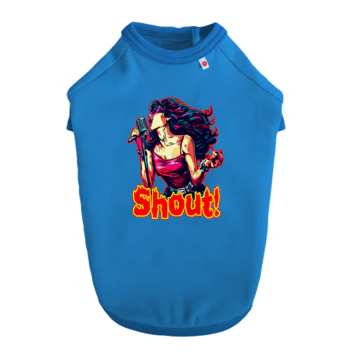 SHOUT!　【ROCK歌手】シャウト！ Dog T-shirt