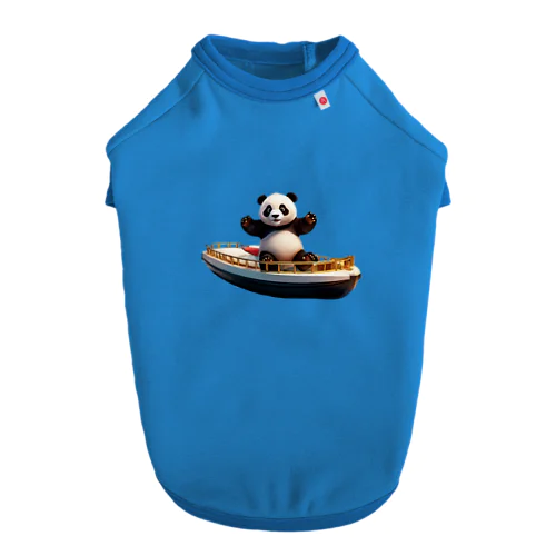 パンダと船⑥ ドッグTシャツ