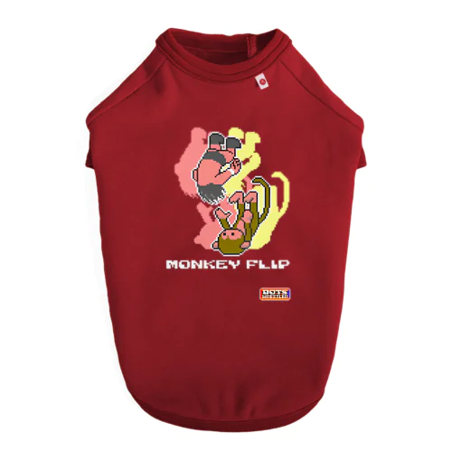 MONKEY FLIP Dog T-shirt