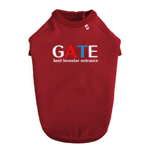 GATE （文字色　白） Dog T-shirt