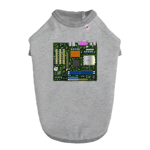 パソコンのマザーボード ドッグTシャツ