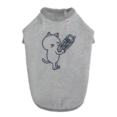 ガラケー猫 Dog T-shirt