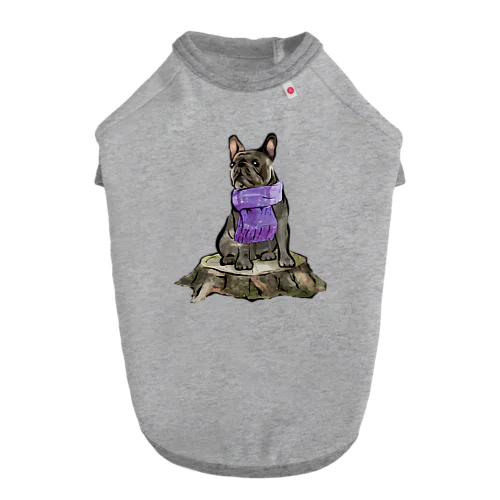 マフラー犬　フレンチブルドッグ　ブリンドル Dog T-shirt