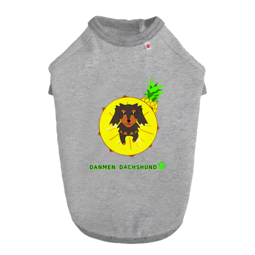 DANMEN DACHSHUND パイナップル Dog T-shirt