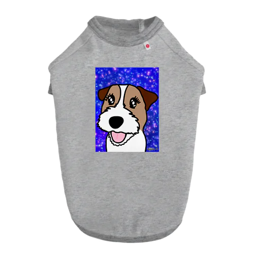 夜空を見上げて　ジャックラッセルテリア犬 Dog T-shirt