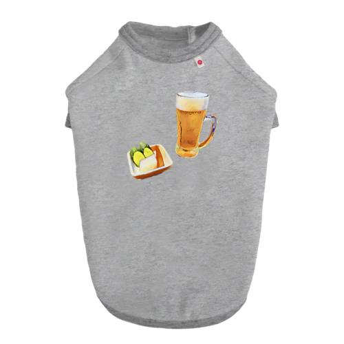 ビールとお漬物 Dog T-shirt