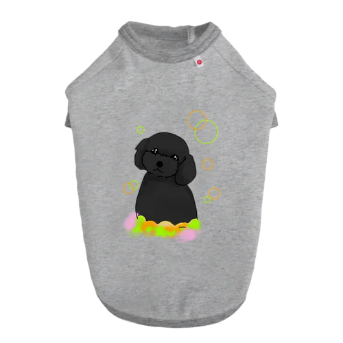 黒トイプードル　癒し犬 ドッグTシャツ