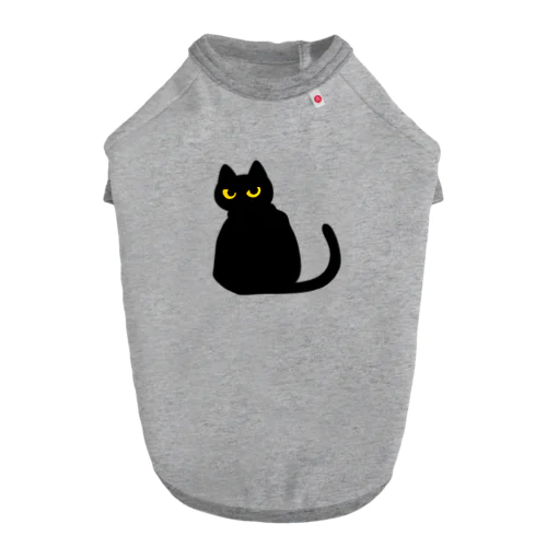 黒猫 ドッグTシャツ