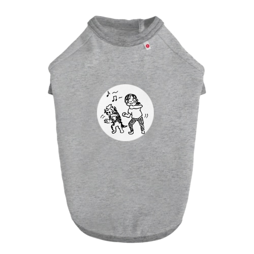 雨ずらよ（丸） Dog T-shirt