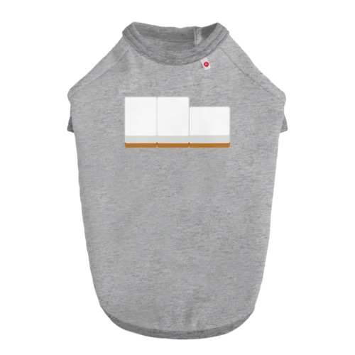 右から白ポン ( 麻雀グッズ ) Dog T-shirt