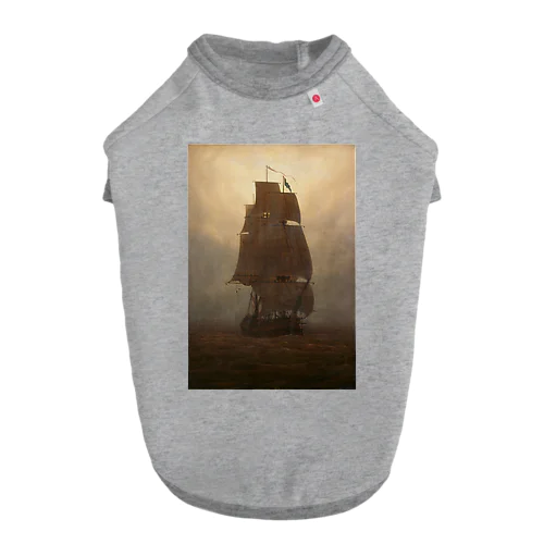 Sailing ship/カスパー・ダーヴィト・フリードリヒ Dog T-shirt