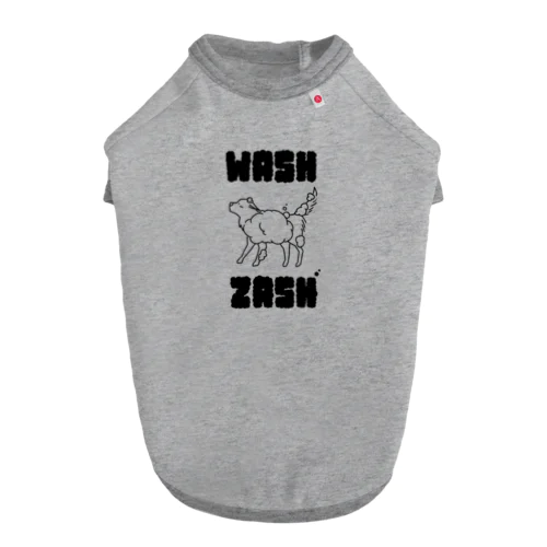 WASH ZASH （ウォッシュ雑種） ドッグTシャツ