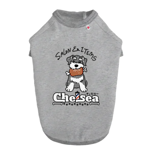 Chelsea ロゴ シュナVer. Dog T-shirt