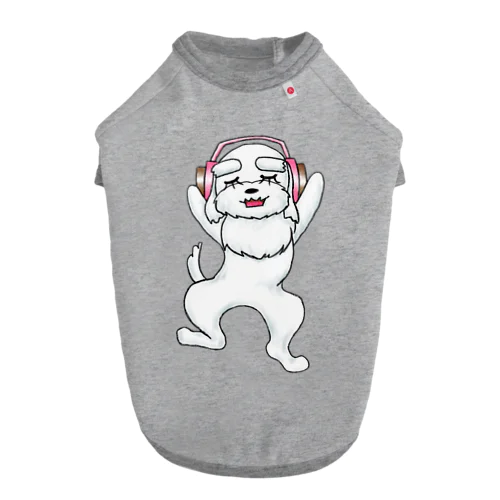 チキン南蛮の音楽を聴くシュナ Dog T-shirt