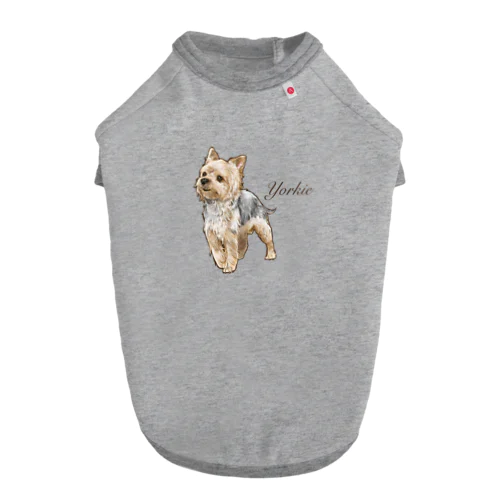 ヨークシャテリア　ヨーキー　イラストグッズ Dog T-shirt